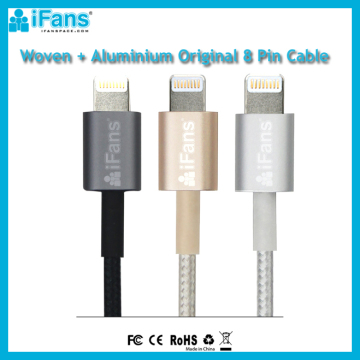 Latest Design 5ft Original For iPhone5 Cable Braided Aluminium