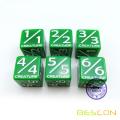 Custom 6 Sided Game Dice Of Different Size with Printing/Engraving Symbol