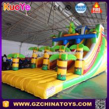 plam tree slide inflatable dinosaur blow up sliding tropicaljungle cheap slide
