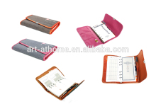 fabric covered multifunctional loose leaf notebook