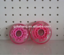pu flashing wheel,skate wheel with lighting/custom roller skates wheels