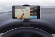 Mobile phone plastic clip used in the car