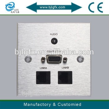 HDMI VGA RJ45 wall socket outlet