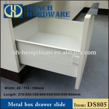Drawer guides metal box drawer slide rail