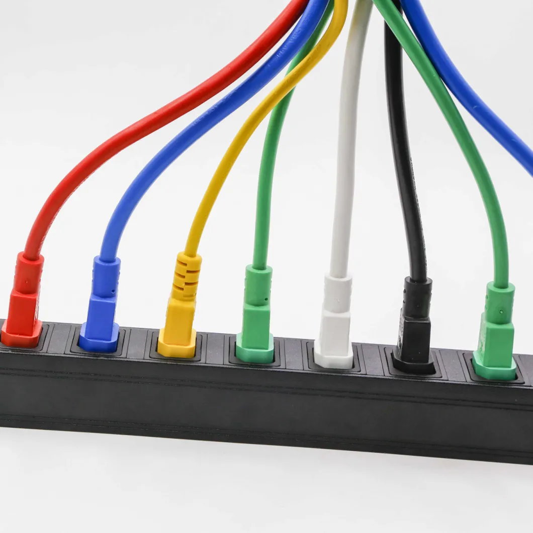 8-Way 0u Vertical IEC C13 Locking PDU with 16A Commando Plugs
