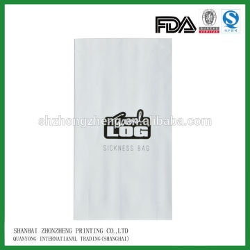 White Kraft Sickness Paper /Offset Paper Sickness Bags /pinch bottom sickness bags(machine made)