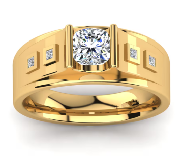 Male Engagement Ring in 18k Gold