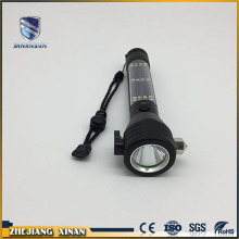 rechargeable multifunctional security flashlight