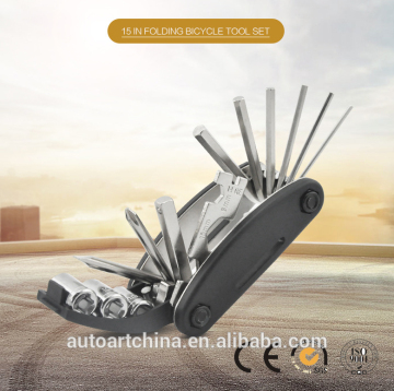 15 in 1 folding bicycle tool set bike multi tool bicycle repair tool