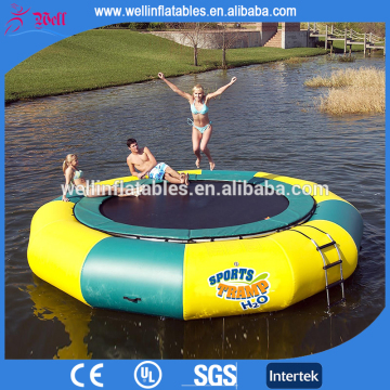 cheap inflatable water trampoline/ inflatable water sports toy