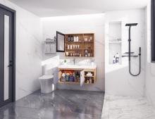 Plywood Modern Bathroom Cabinets Vanities With Basin