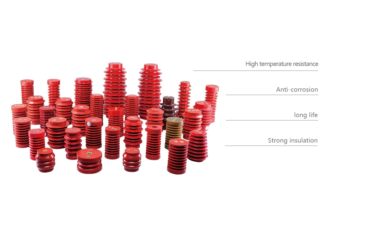 12KV LYC308 140*140 epoxy resin composite insulators high voltage insulator for MV switchgear