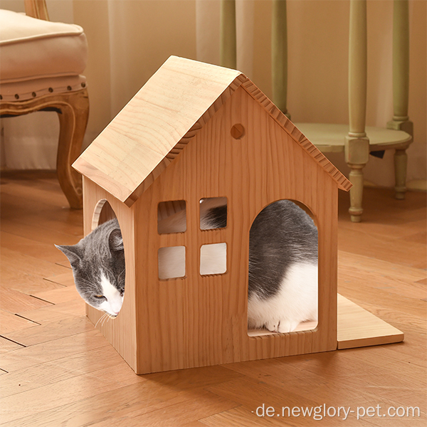 Katzenhaus für Wand und Boden verwendet