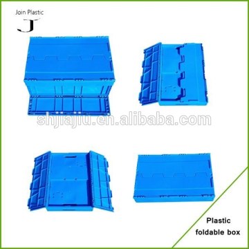 Moving plastic folding tote boxes