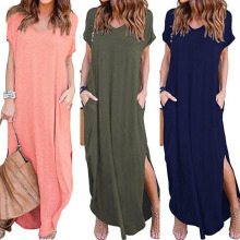 plus size summer dresses pockets women dress