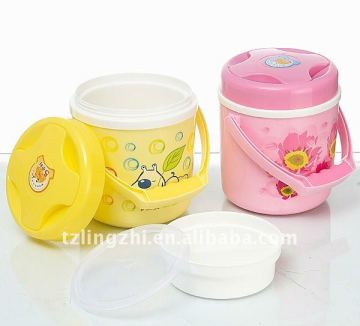 Plastic and plastic kids cartoon lunch box