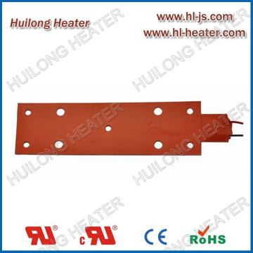 Silicone rubber heating band for medical equipment