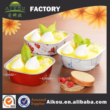 printed foil product with lid for packing aluminium foil product
