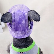 Schnauzer Sunbonnet Visor Hat: Summer Dog Bucket Hat with Ear Holes for Outdoor Protection