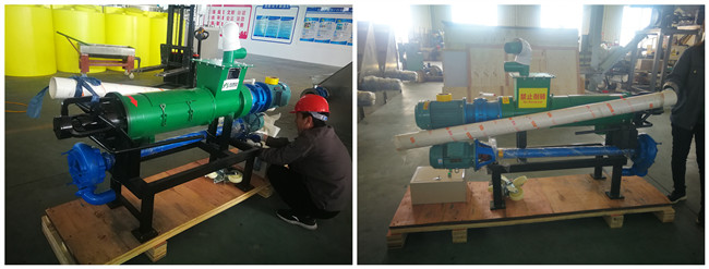 China Gold Supplier cow manure dewatering machine/chicken manure dewatering machine