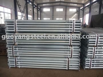 galvanised props