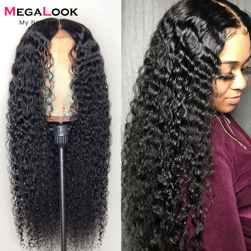 MEGALOOK 100 Virgin Human Hair Peruvian Deep Wave Hair,Peruvian Human Hair Bundles