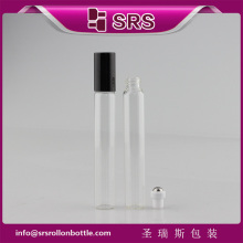 100% no leakage essential oil glass roll on bottle , 10ml luxury rollon bottle