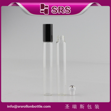 100% no leakage essential oil glass roll on bottle , 10ml luxury rollon bottle