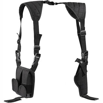 Shoulder Gun Holster: Ambidextrous Vertical Concealed Carry with Dual Magazine Holder