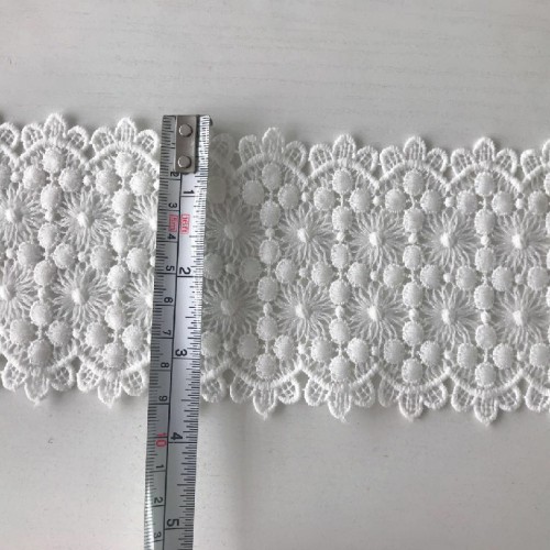 Cotton Embroidery Trim Scallop Edge