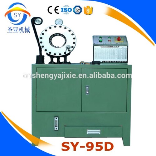 SY-95D Uzbekistan 1/4" to 2" low pressure manual hydraulic rubber hose crimping machine price