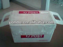 Nestable corrugated plastic tote