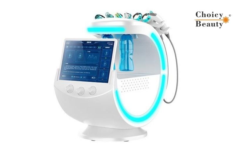 Inteligent Skin Analyzer 7 maneja la máquina de dermabrasión