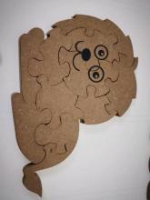 MDF animal shape puzzle-lion