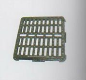 Serrated rubber rain water grating