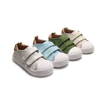 Canvas Leather Children Kids Sneakers