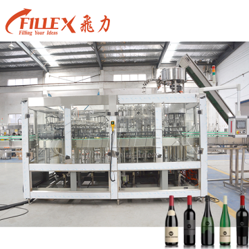 Automatic Glass Bottle Rinsing Filling Capping Machine for Beer and Alcoholic Drinks