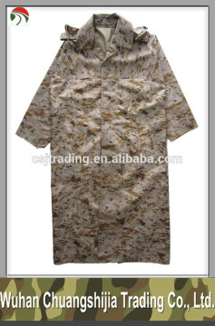 waterproof desert camouflage military raincoat