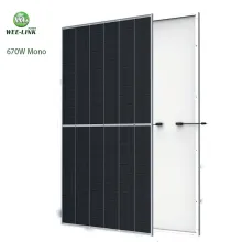 670W Mono Solar Panel High Power 210mm Home Use Solar Power Energy Storage System