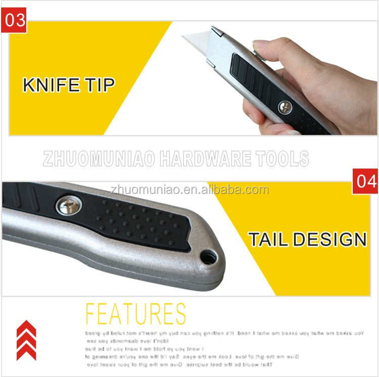 Heavy Duty Retractable Box Cutter Safety Knife