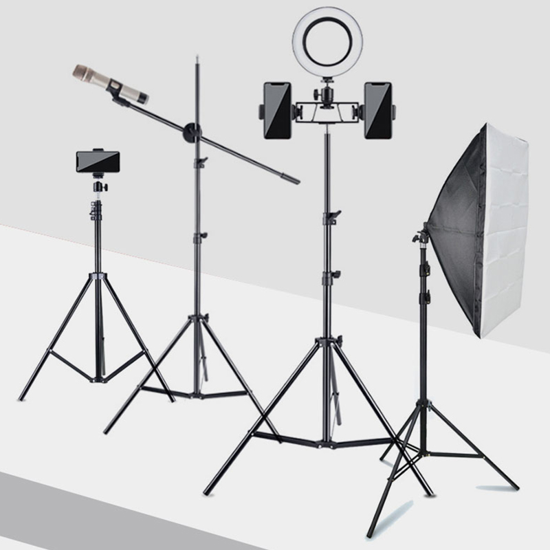 210cm Phone led ring light Tripod photography tripod light stands for Photography tripod light stands