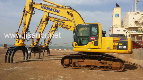 PC200 Excavator Hydraulic Rotating Wood Rgrapple