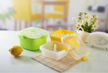 food-grade PP eco-friendly plastic fresh box square food container with vent 1760ml 8611