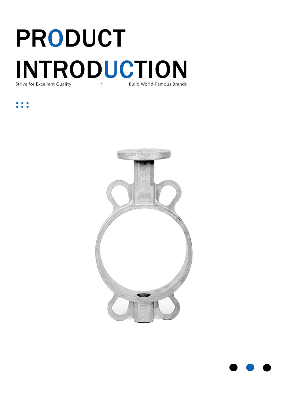 Корпус дроссельной заслонки из ковкого чугуна Ductile Iron Butterfly Valve Housing