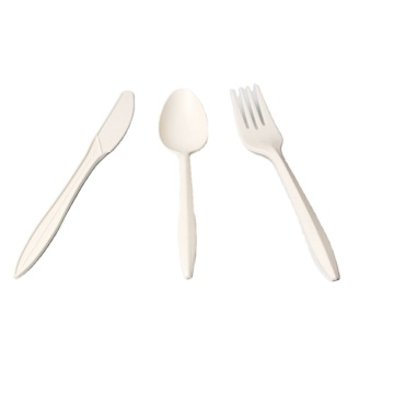 Disposable compostable cutlery PSM fork 7 inch