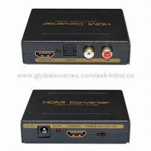 HDMI To HDMI + Audio (SPDIF + RCA Stereo) Audio Extractor Converters, UK, EU, US, AU Plugs