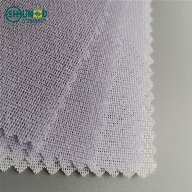 100% polyester woven fusible cap interlining