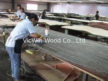 Spliced Natural Wood Veneer Sheet With Fleeced Back For Furniture, Door