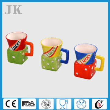 Creative porcelain beer mug