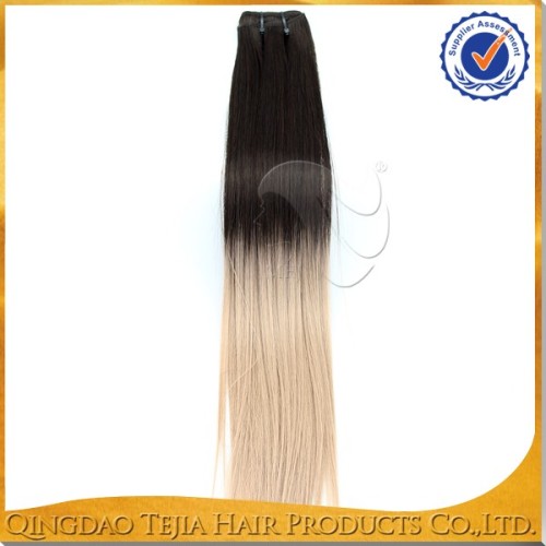 Factory wholesale cheap hest resistant fiber synthetic ombre hair weave